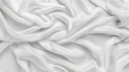 Obraz premium Elegant plain white color fabric background with soft and smooth texture for product presentation
