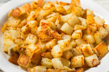 Homemade Fried Potato Hash Browns