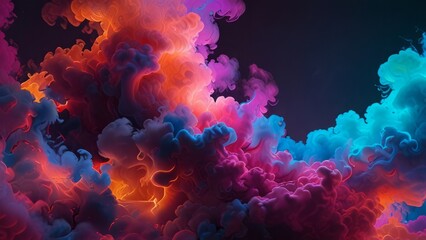 Abstract colorful smoky background
