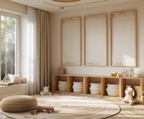 Mockup. Elegant Room Design.