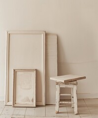 Mockup. Elegant Room Design.
