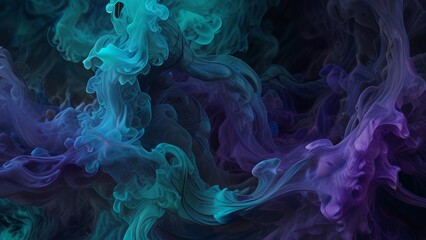 Fototapeta premium Abstract colorful smoky background
