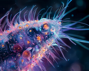 Vibrant Micro Organisms