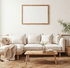 Mockup. Elegant Room Design.