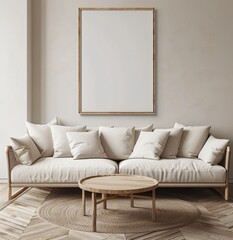 Mockup. Elegant Room Design.