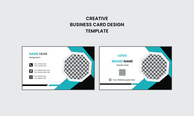 Creative individual business card and profesional business card layout