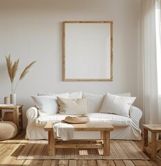 Mockup. Elegant Room Design.