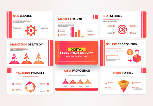 Digital Marketing Agency Pitch Deck Presentation Layout