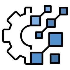 Fototapeta premium Tech Gear Icon Element For Design
