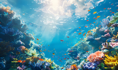 coral reef in the sea