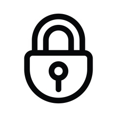 Padlock icon design, vector of security and protection
