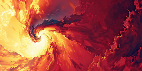 Sale Storm: Abstract swirls and whirlwinds of discounts and promotions in a storm-like formation