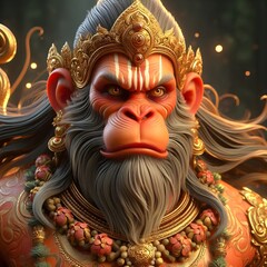 Fototapeta premium Lord Hanuman | Hanuman Jayaniti | Meditation