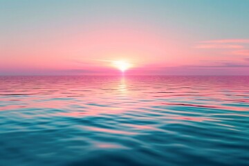 Obraz premium Sunset over water