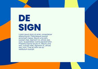 Colorful background with abstract shapes