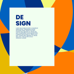 Colorful background with abstract shapes