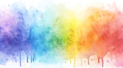Elegant watercolor rainbow with a soft touch, perfect for sophisticated and calming wallpaper styles
