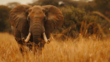 Naklejka premium African Elephant 