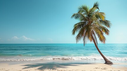 Obraz premium Tropical Getaway Paradise - Exotic Palm Leaf on Isolated White Background