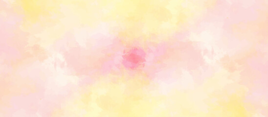 Abstract pink and orange  watercolor macro texture background. yellow pink background with watercolor alpha grunge texture. 