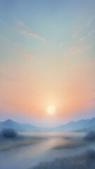 Obraz premium sunset in summer