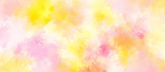 Abstract pink and orange  watercolor macro texture background. yellow pink background with watercolor alpha grunge texture. 