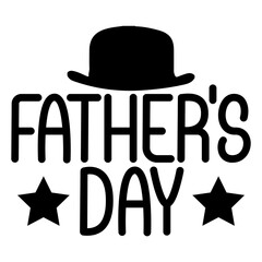 Father’s Day typography design on plain white transparent isolated background for sign, card, shirt, hoodie, sweatshirt, apparel, tag, mug, icon, poster or badge