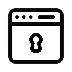 An amazing vector of website security in trendy style