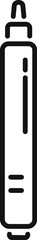 Black and white line art of a stylus pen suitable for digital art and graphic design