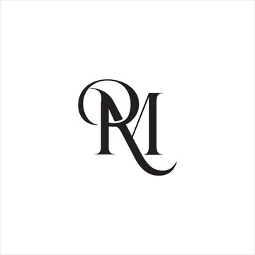 RM Logo Design Vector, Initial Letter MR, Alphabet letter icon logo RM, letter RM logo, Monogram RM Logo



