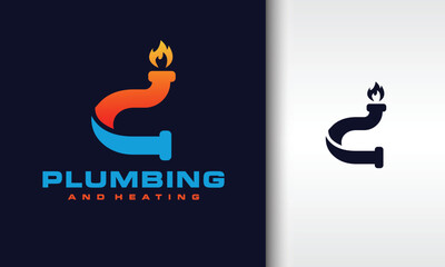 letter C plumbing and heating logo