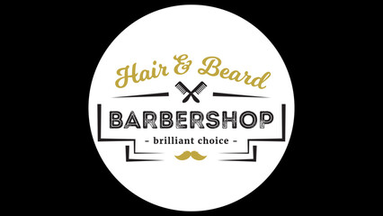Barber Logo, button, business, icon, concept, word, definition