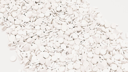 White medication health care testosterone estrogen background dangerous transgender unethical drugs 3d illustration render digital rendering