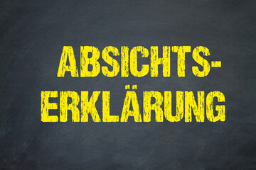 Absichtserklärung	