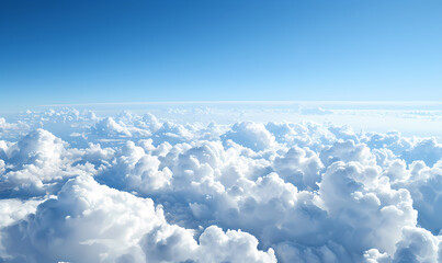 Fototapeta premium view of clouds over the clouds