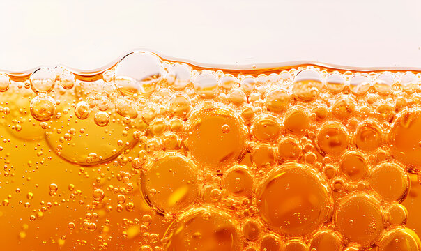 orange bubbles in water
