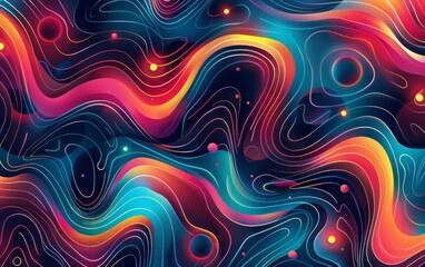 Fototapeta premium Design a colorful and artistic pattern that showcases the futuristic capabilities of AI in creating visually stunning artwork