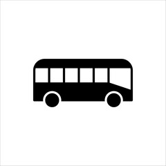 Bus icon. bus vector illustration for web design, isolated on white background.