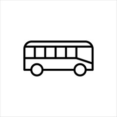 Bus icon. bus vector illustration for web design, isolated on white background.