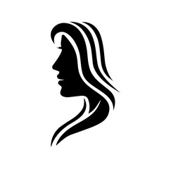 Woman Head Character Silhouette Design Illustration vector eps format , suitable for your design needs, logo, illustration, animation, etc.