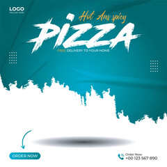 food social media post template