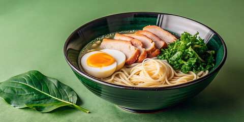 high-quality image of Japanese ramen bowl