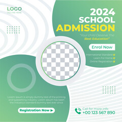 School Admission Social Media Post Template
