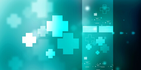 2D illustration medical structure background