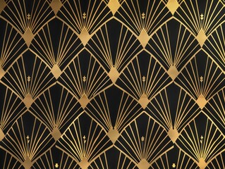 Art deco pattern background 