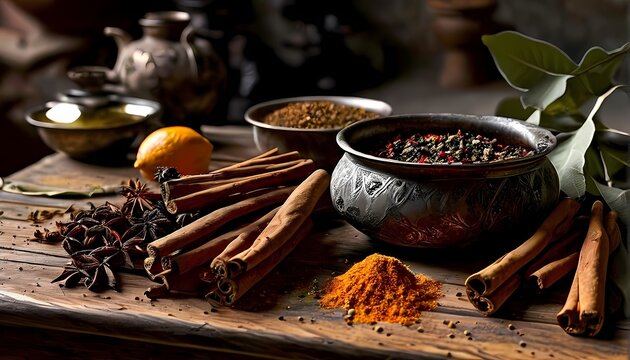 Tonights string of three things largely influenced by freshly cooked spices, Ai generated