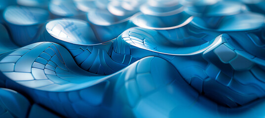 Futuristic Geometric 3D Abstract Design Background with Vibrant Color Palette