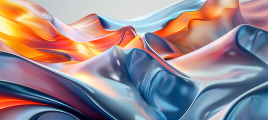 Futuristic Abstract 3D Geometric Design Background 