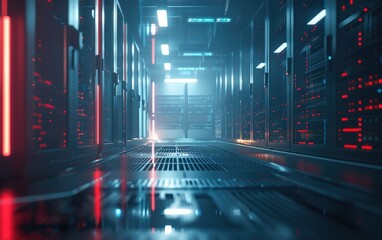 AI processing natural language data, advanced NLP technology, 3d, moody light, focus on language models, futuristic, Overlay, Hightech server room backdrop