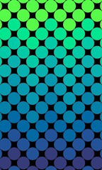 a group of colorful circles. Multicolored abstract circle pattern. Shifted colorful circle or cylinder background wallpaper banner pattern with copy space, abstract wallpaper background with colorful 